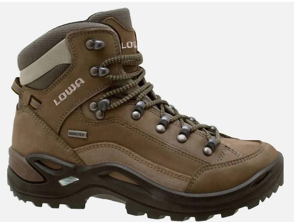 NEW LOWA women's renegade gtx mid waterproof hiking boots in stone